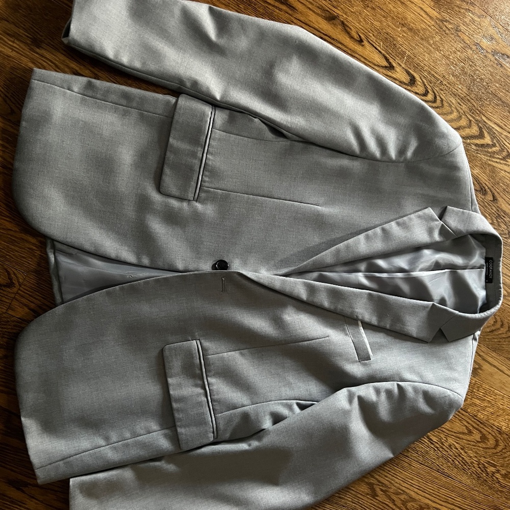 Mens Grey Blazer - Coofandy S